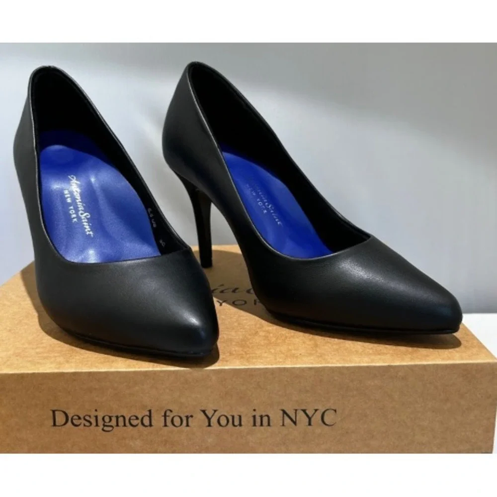 Antonia Saint NY Victoria Pump Heel 3.0 Black, Size 8